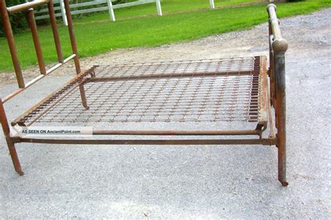 vintage metal box spring with metal slats|old box springs for sale.